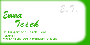 emma teich business card